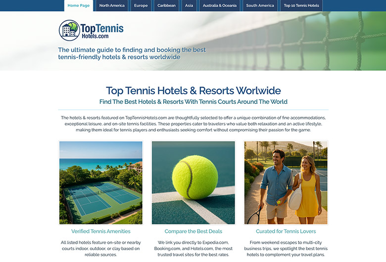 Top Tennis Hotels