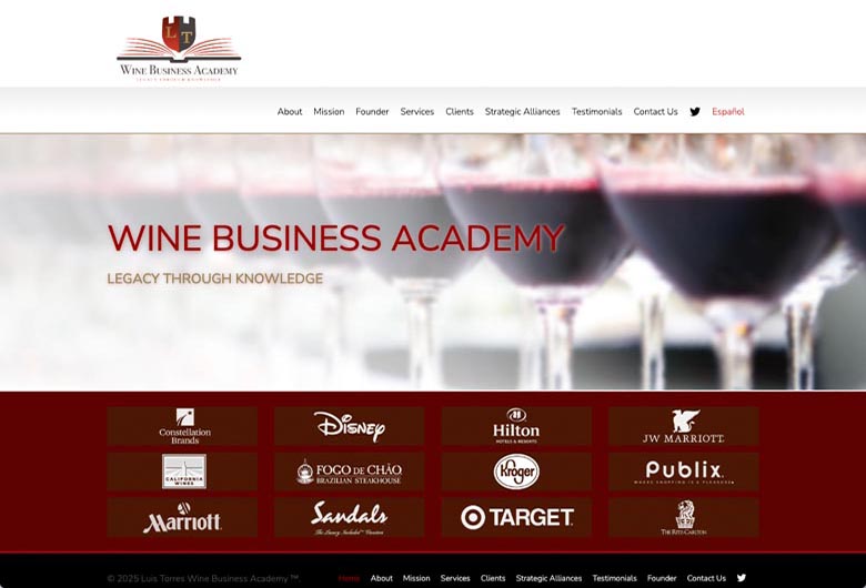 Wine Business Academy Banner